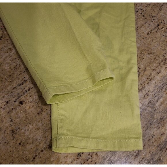 Lot of 3 Christopher Banks Size 12 Pants & Capri Blue Green White Stretch - Picture 6 of 16